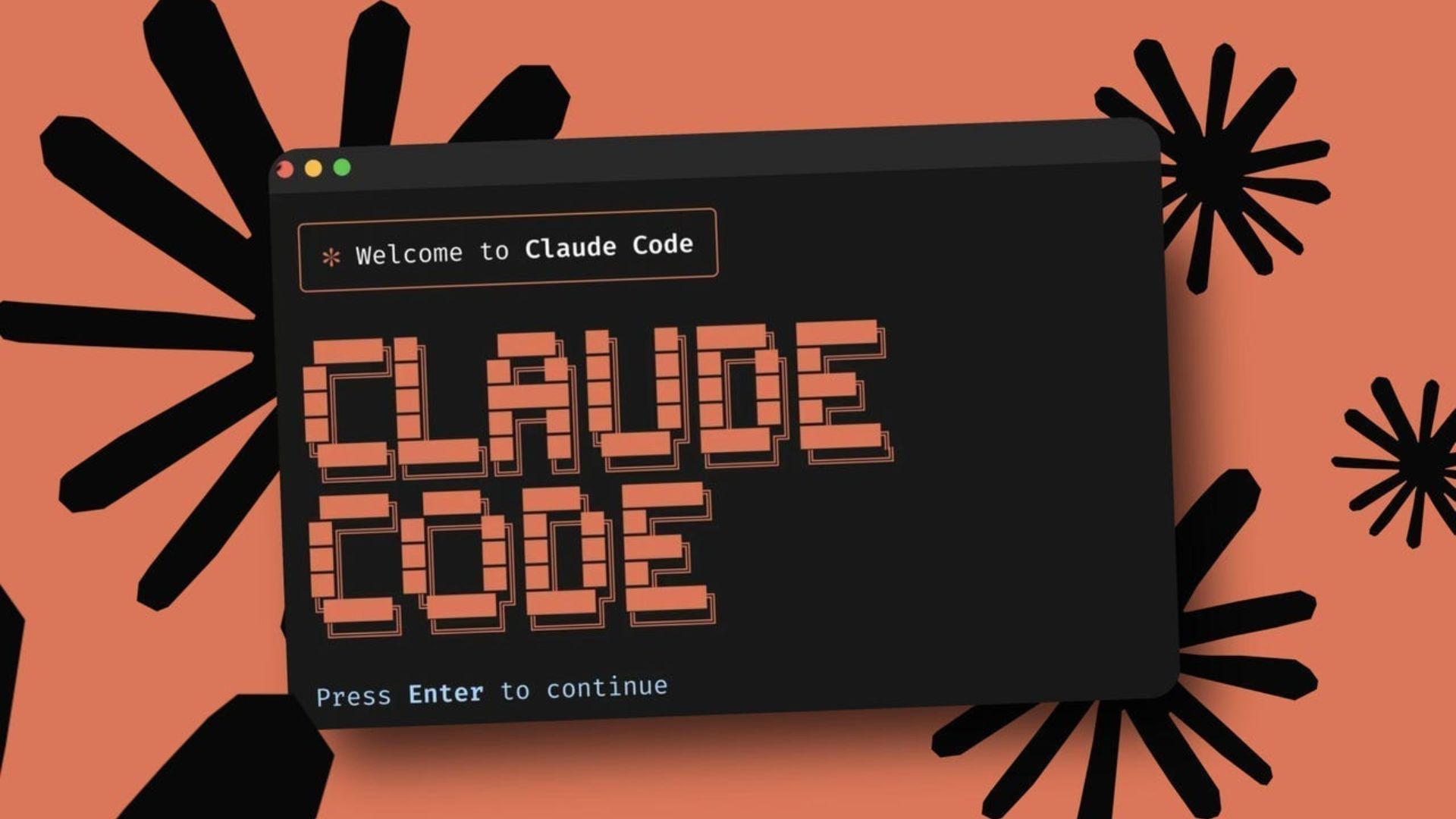 Écran d'accueil de Claude Code dans une fenêtre de terminal stylisée