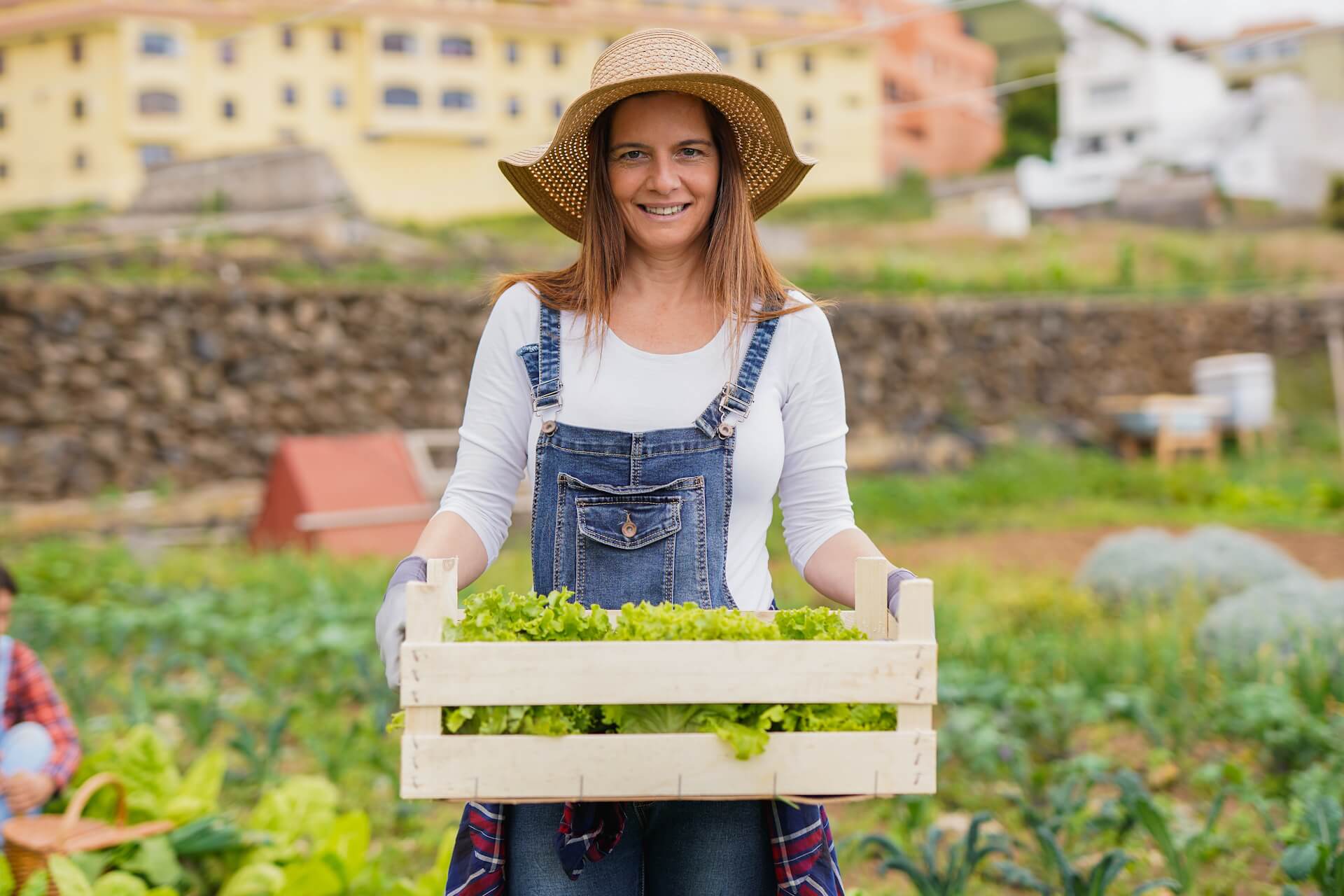 Sandrine, market gardener